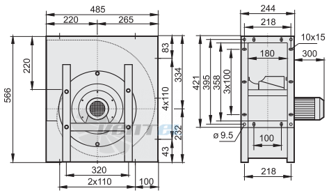 Rosenberg EHND 280-2 R - описание, технические характеристики, графики